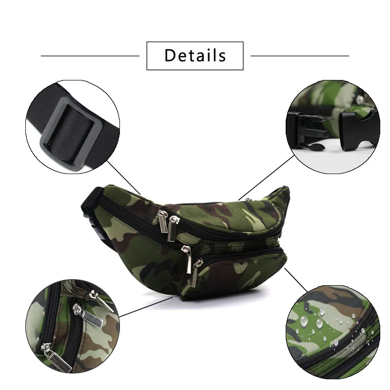 Men's Waterproof Waist Pack w/ Security Pocket