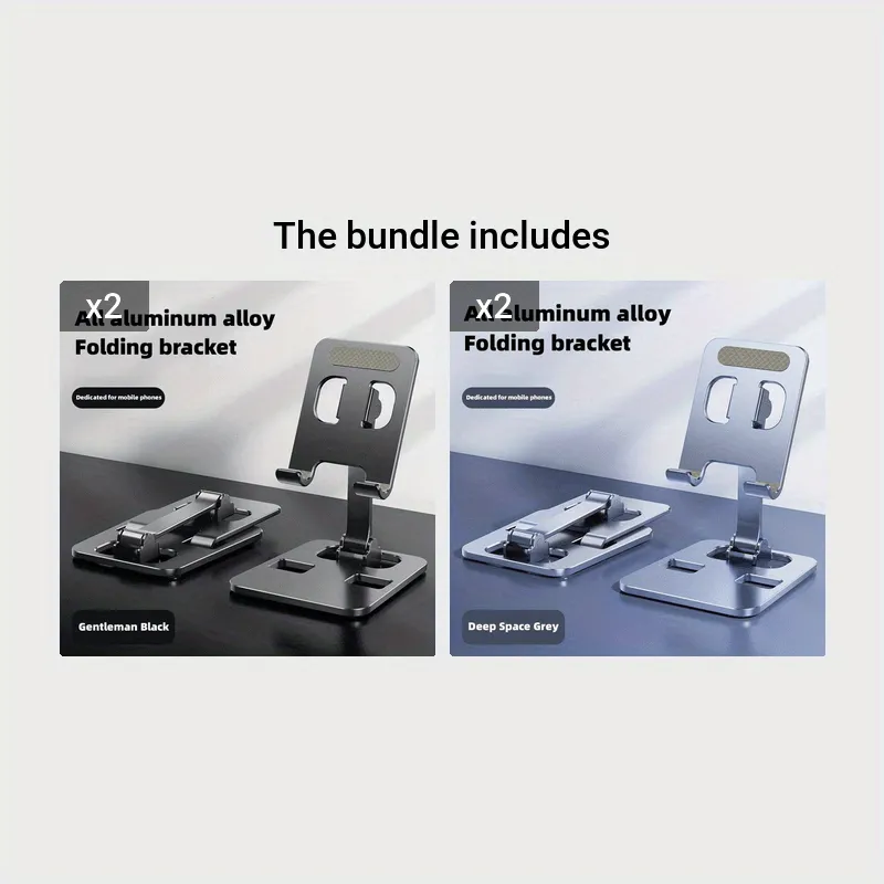 Metal Foldable Mobile Phone Holder Desktop-Tablet Multi Angle Adjustable