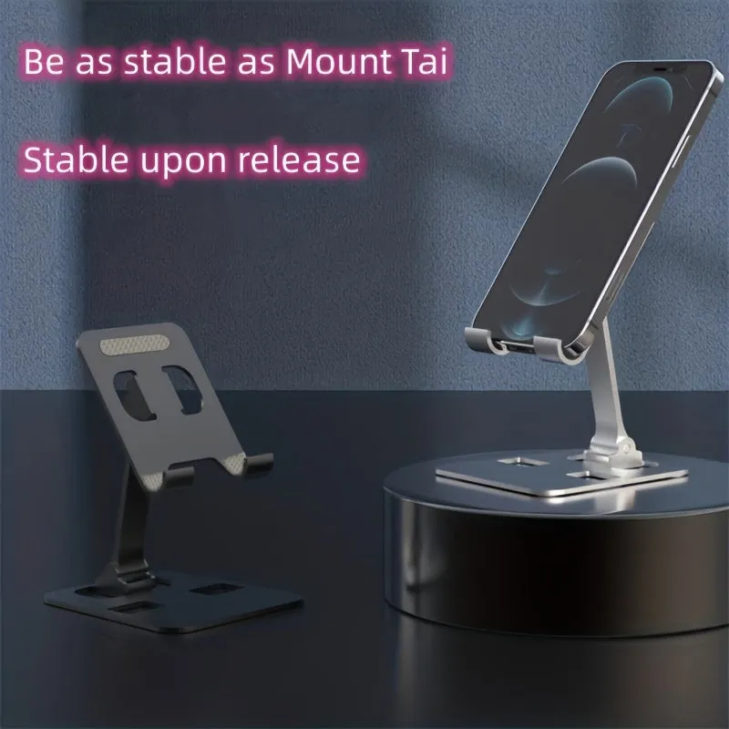 Metal Foldable Mobile Phone Holder Desktop-Tablet Multi Angle Adjustable