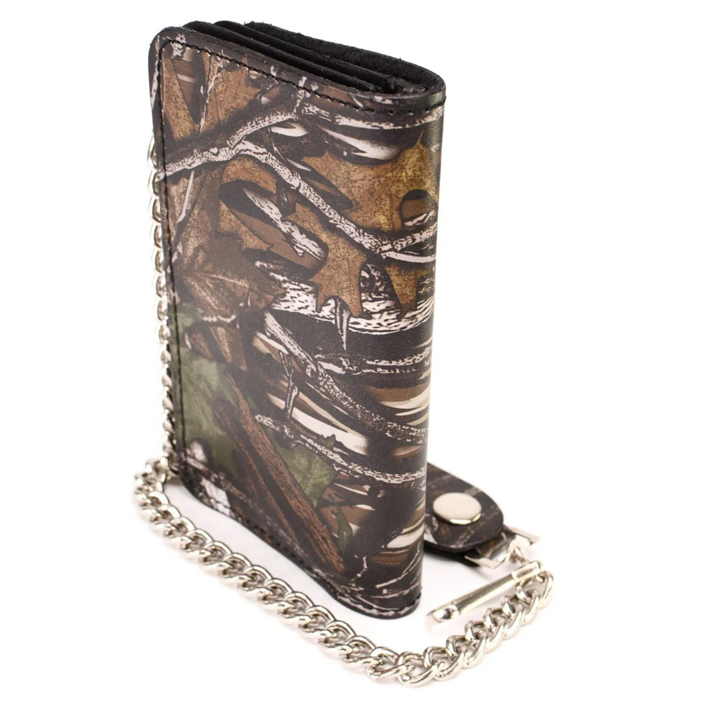 Milwaukee Leather MLW7803 Men's 6” Camouflage Bi-Fold Leather Wallet