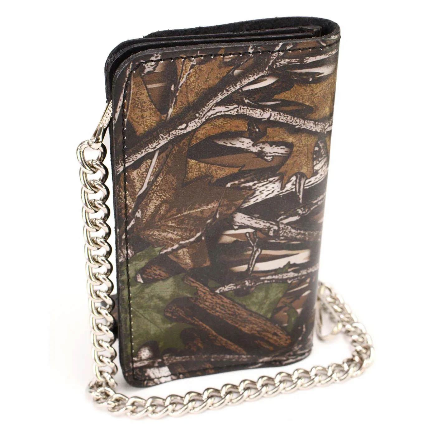 Milwaukee Leather MLW7803 Men's 6” Camouflage Bi-Fold Leather Wallet