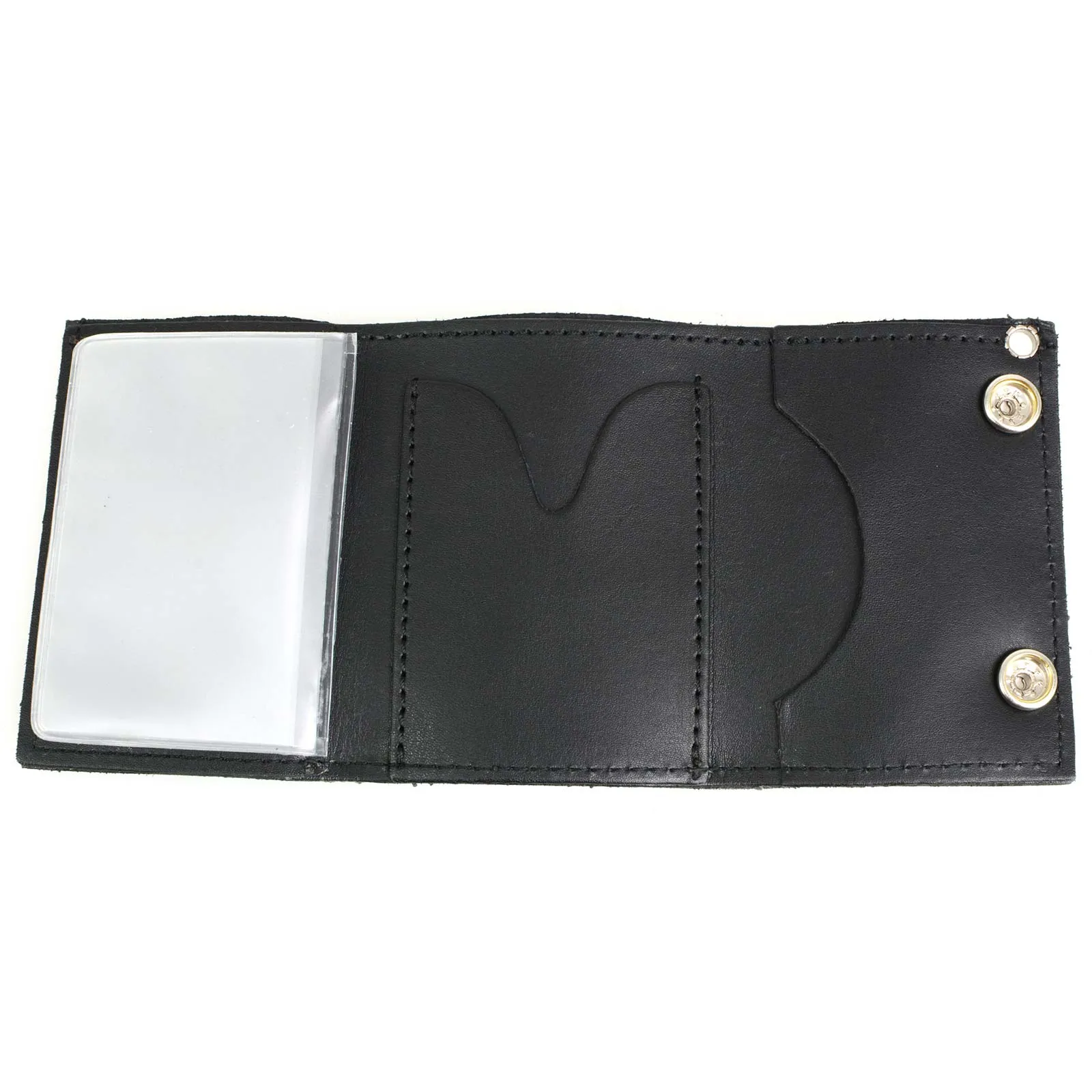 Milwaukee Leather MLW7840 Men's 4” Leather “Skeleton Finger” Tri-Fold