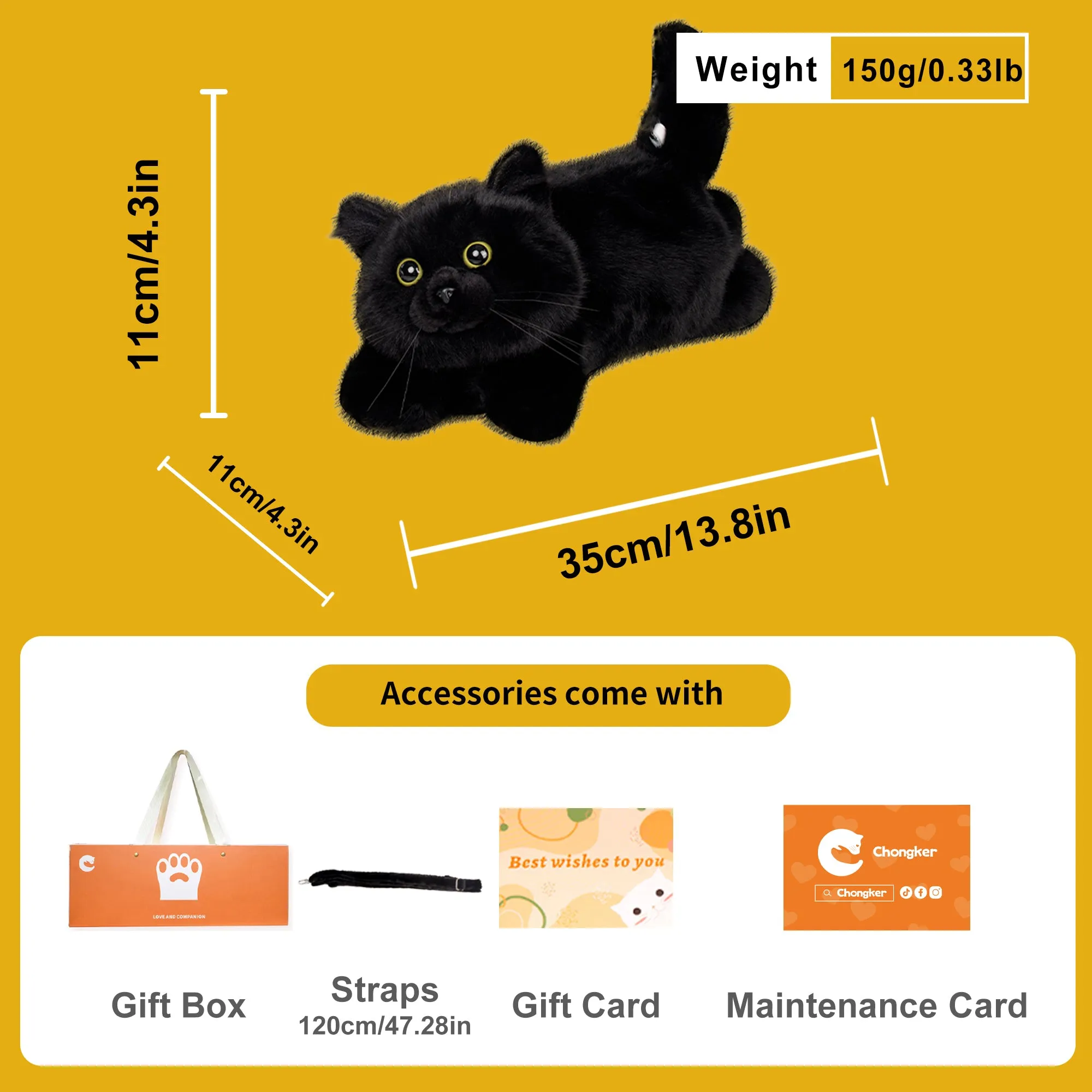 Mini Black Cat Bag