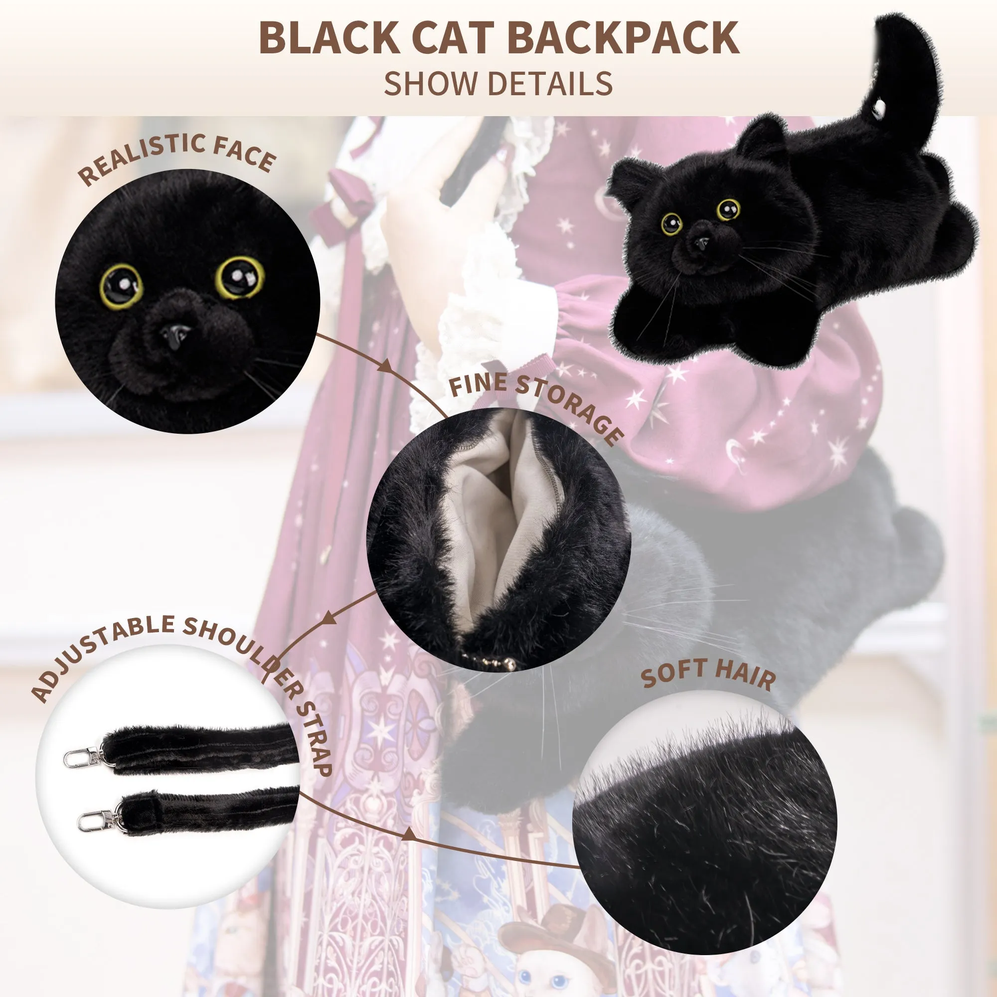 Mini Black Cat Bag