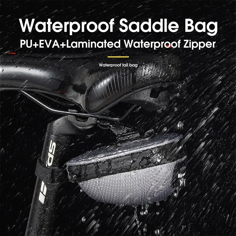 Mini Portable Bike Saddle Bag Waterproof Hard Shell MTB Road Bicycle Under Seat Bag Cycling Seatpost Panniers