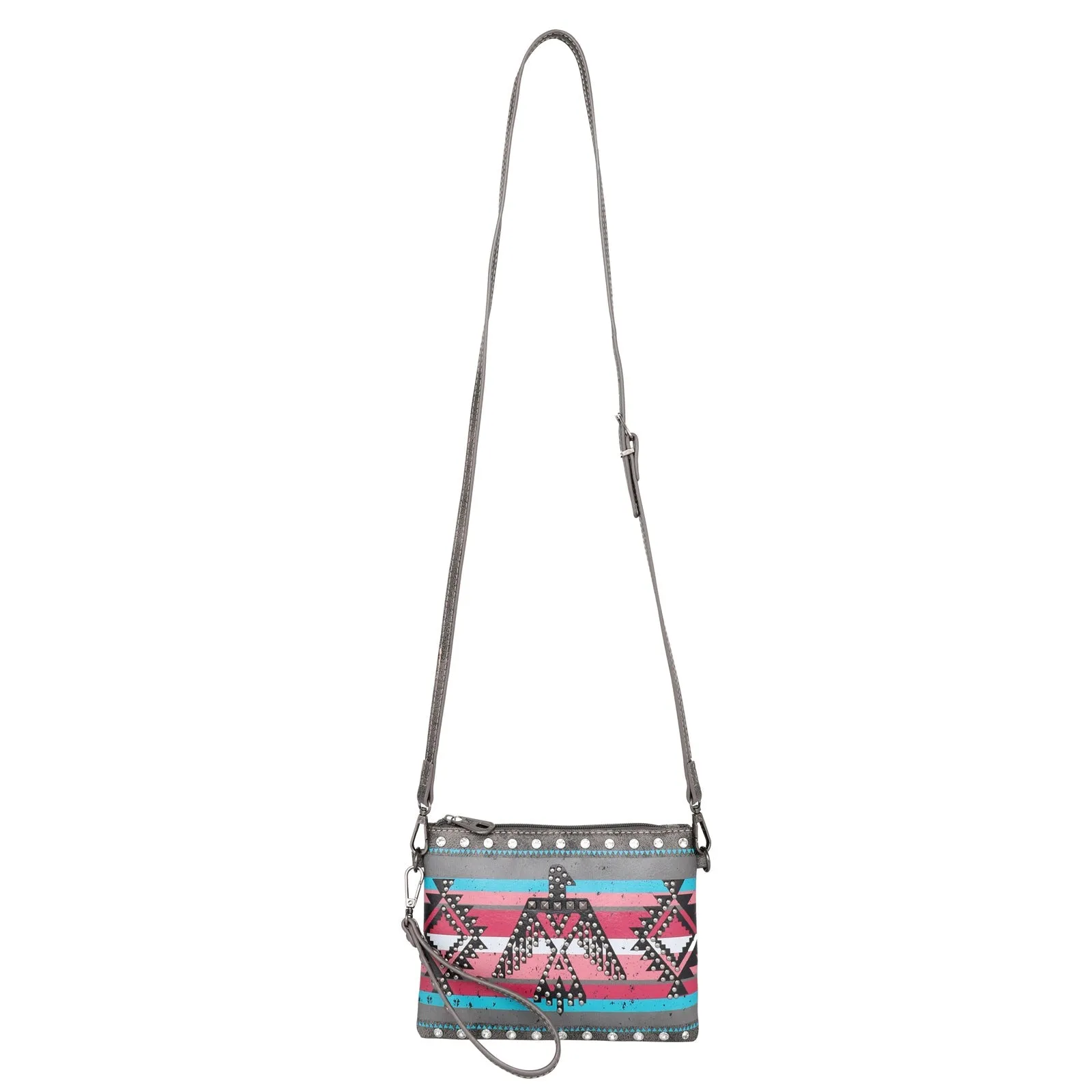 Montana West Aztec Thunderbird Crossbody Clutch