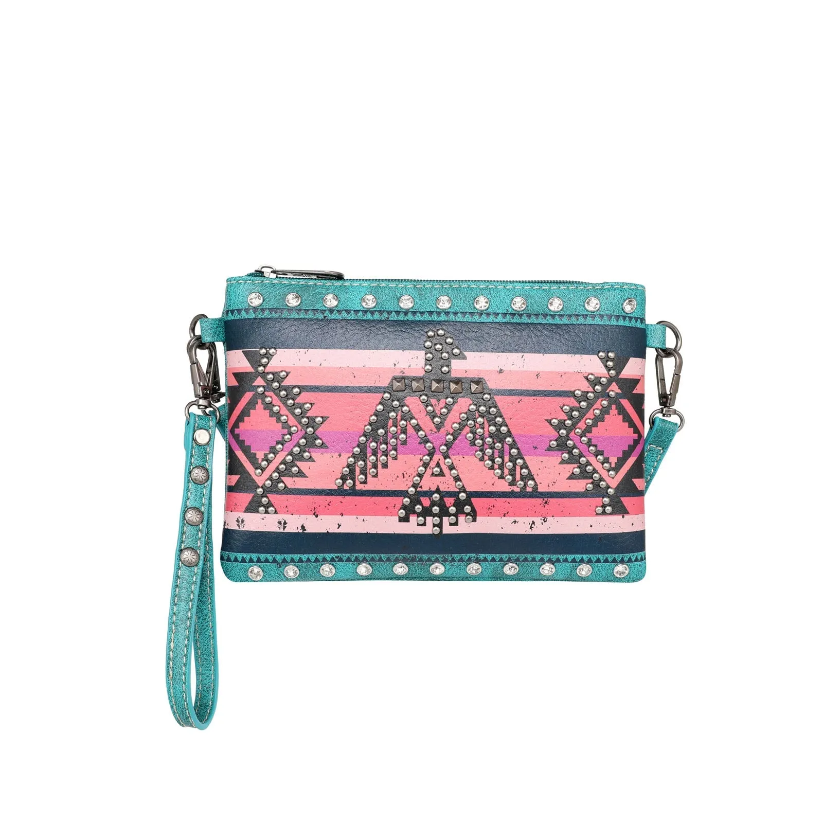 Montana West Aztec Thunderbird Crossbody Clutch