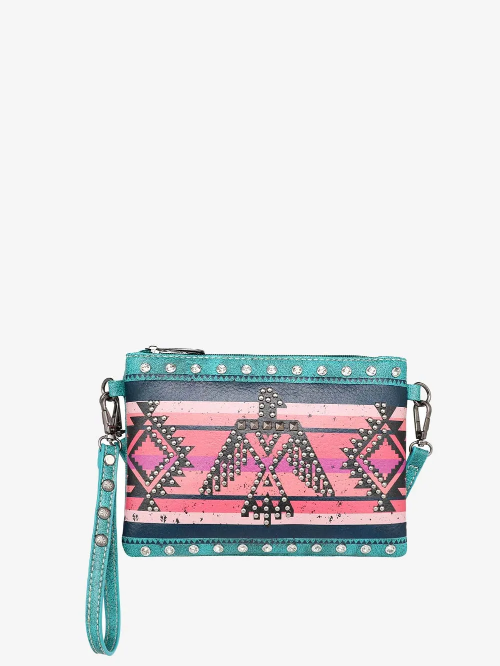 Montana West Aztec Thunderbird Crossbody Clutch