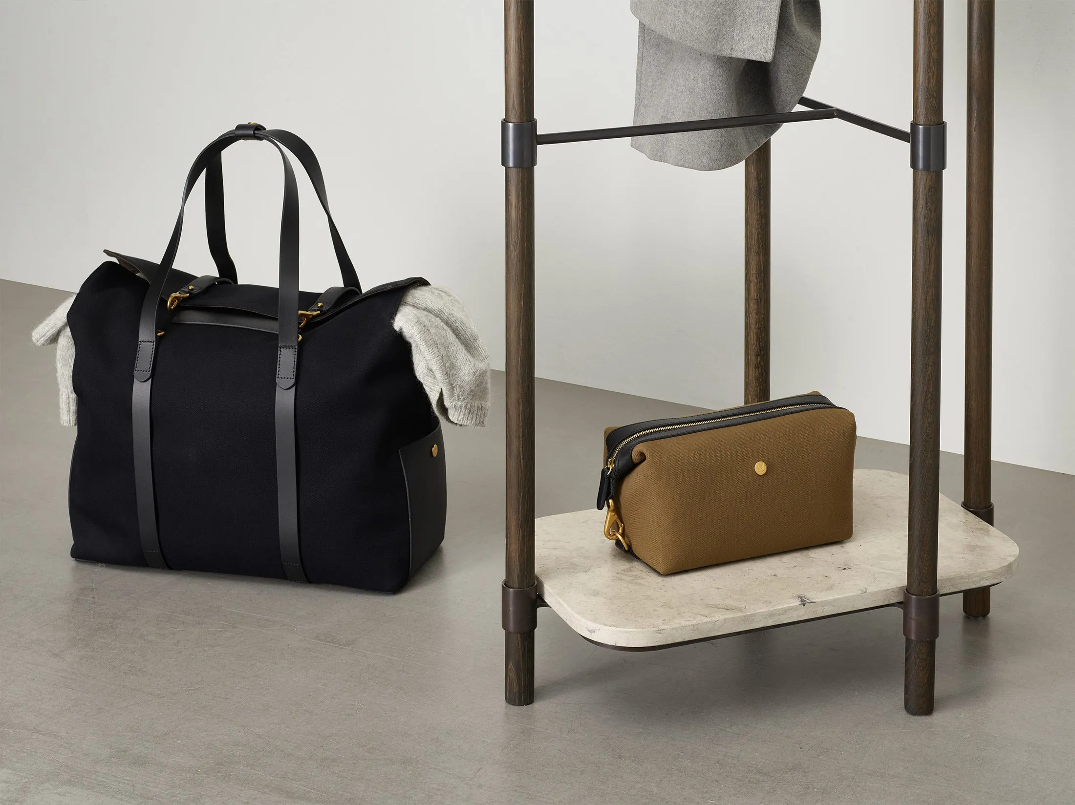 M/S Washbag - Khaki/Black