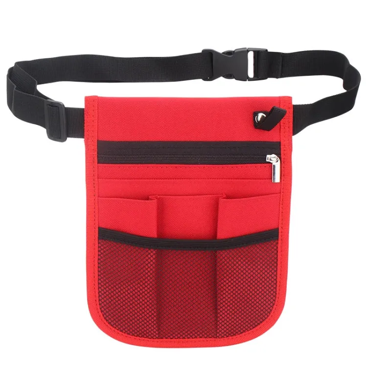 Multifunctional Nurse Tool Storage Waist Bag(Red)