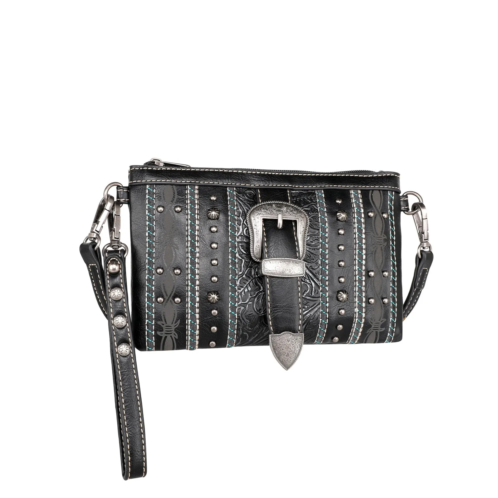 MW1148-181 Montana West Buckle Collection Clutch/Crossbody