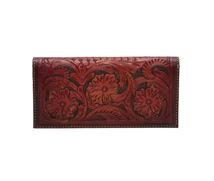 Myra Zipper Red Wallet