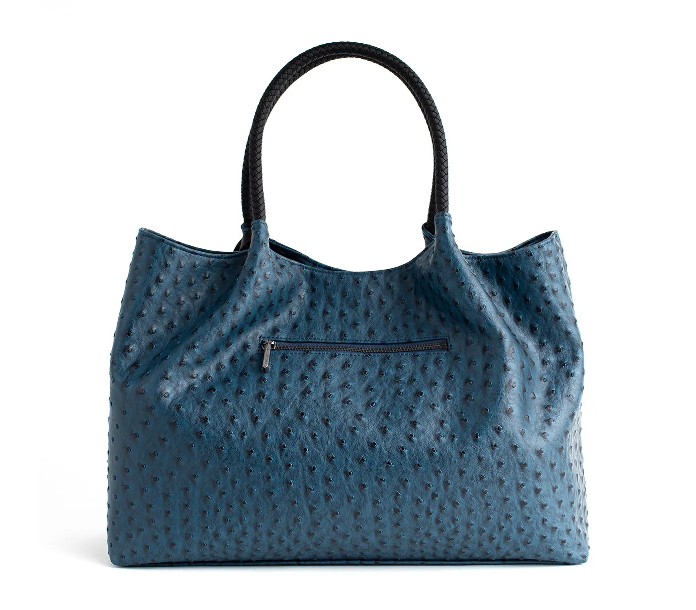 Naomi - Navy Vegan Leather Tote Bag