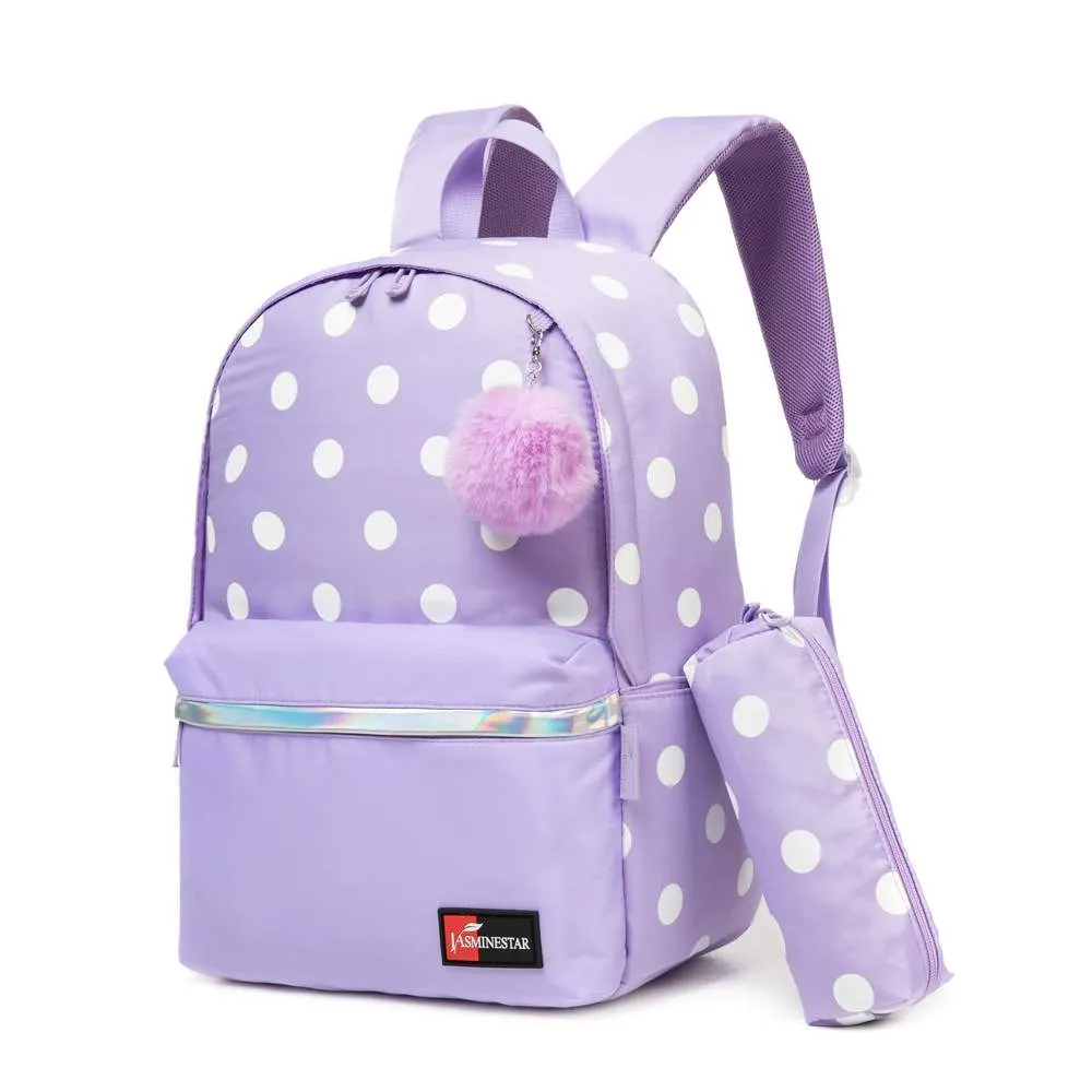 (NET) Backpack School Bag Modern Beautiful Lightweight Bookbag Set Of 2 Pcs