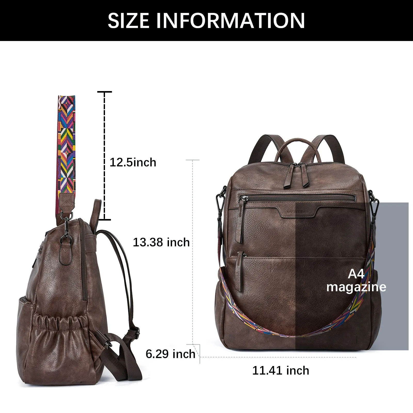 Nombongo Waterproof Backpack with Convertible Strap