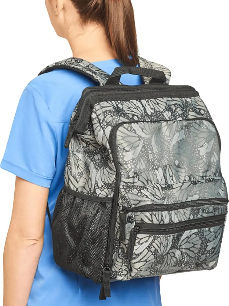 NurseMates Ultimate Backpack | Jacquard Butterfly