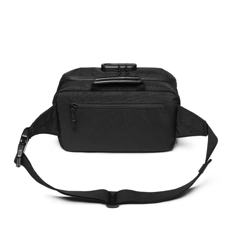 Ozuko 9257 Men Outdoor Sports Waist Bag Anti-Theft Shoulder Messenger Bag(Dark Gray)