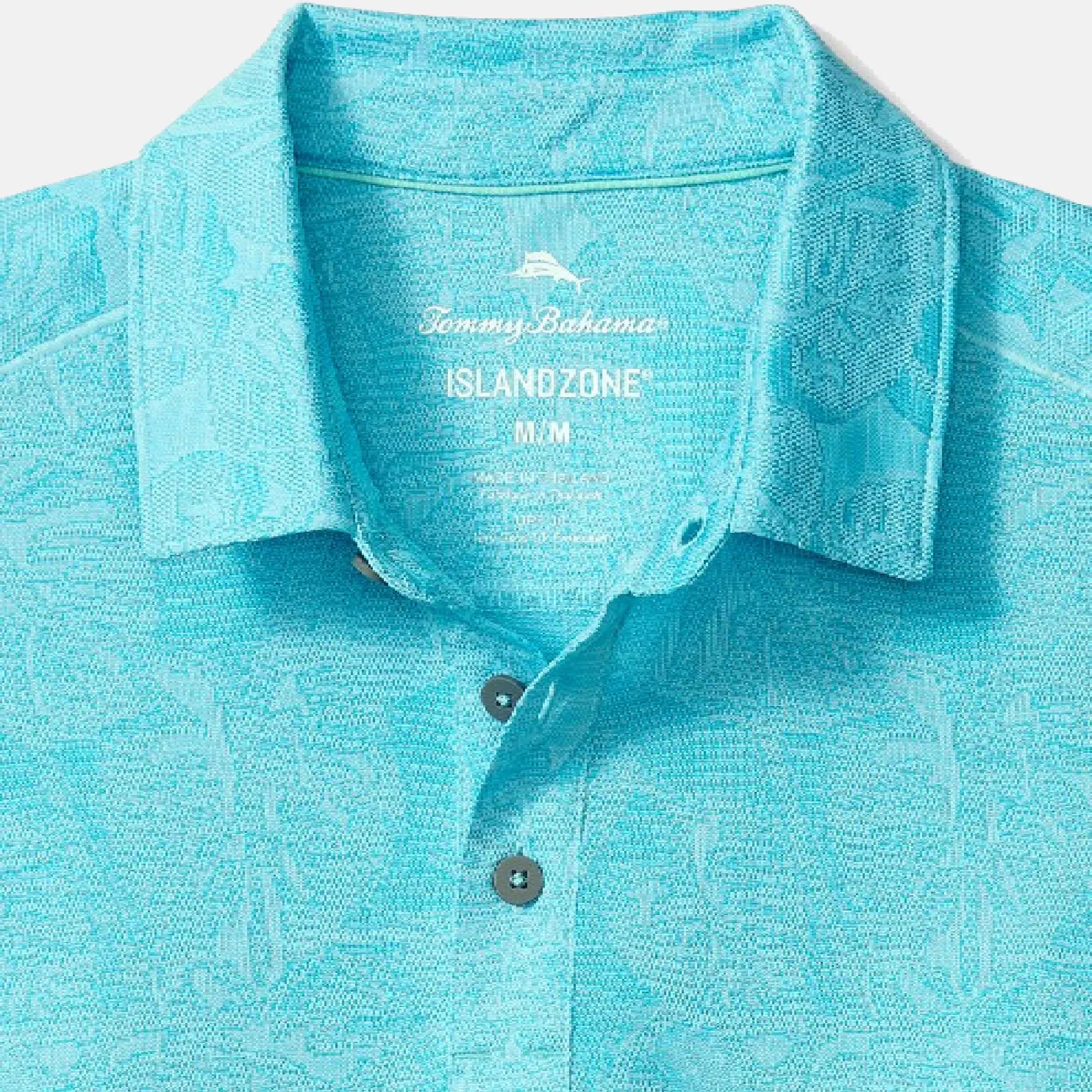 Palm Coast Tropic Fade Polo / River Blue