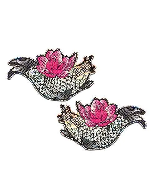 Pastease Diamond Thom Disco Koi Fish & Lotus - Silver O-s