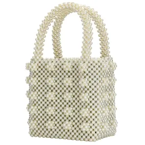 Pearl Beaded Tote Bag