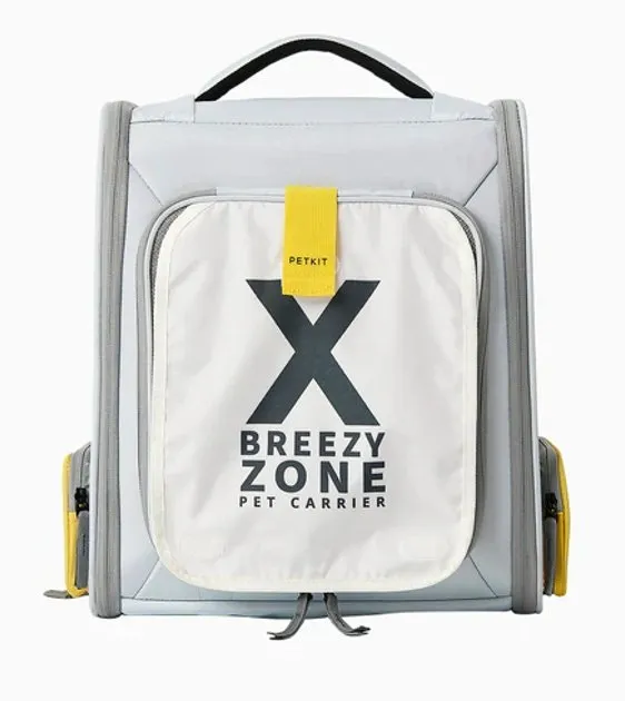 PETKIT Breezy Zone Backpack Carrier (Grey & Yellow)