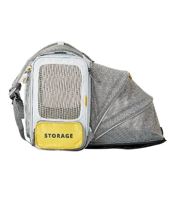 PETKIT Breezy Zone Backpack Carrier (Grey & Yellow)