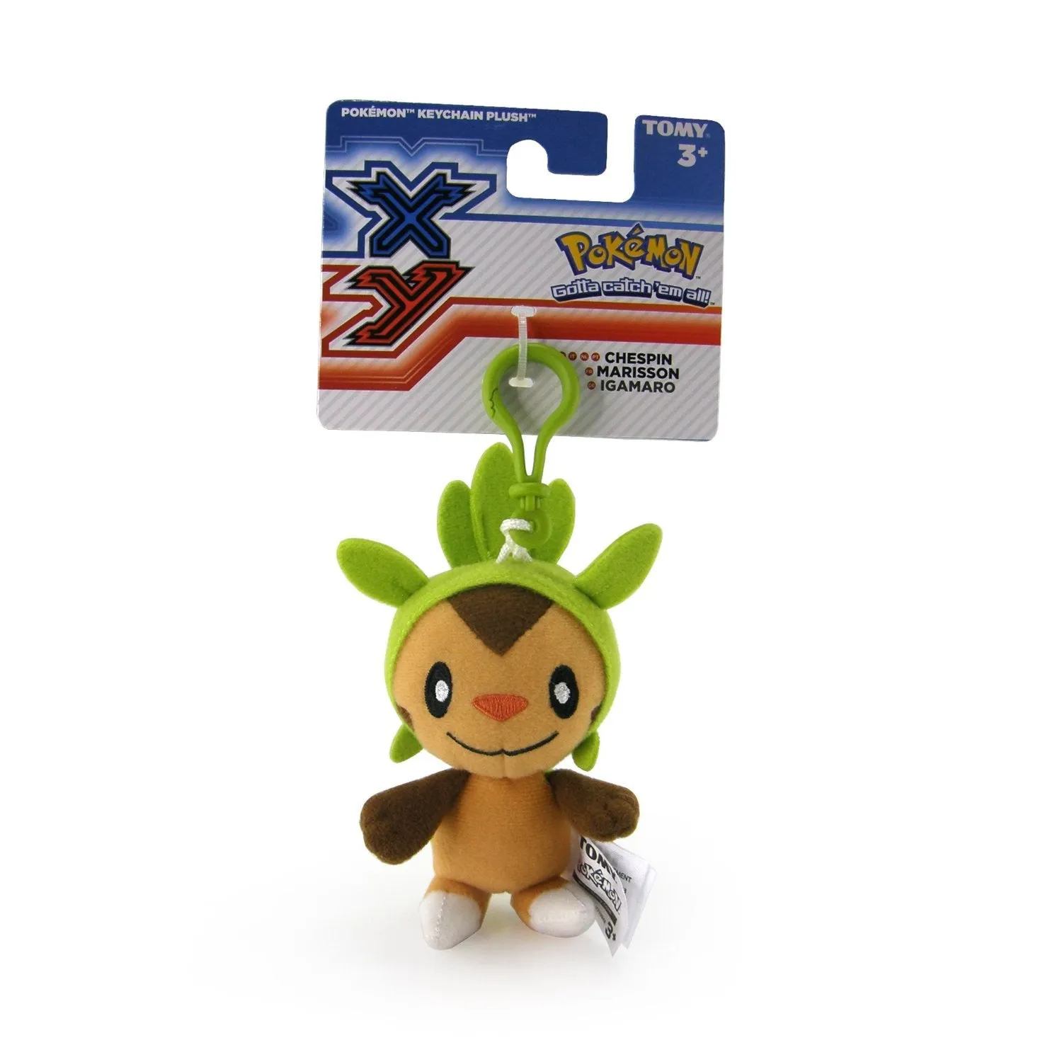 Pokemon XY 4" Clip-On Plush-CHESPIN