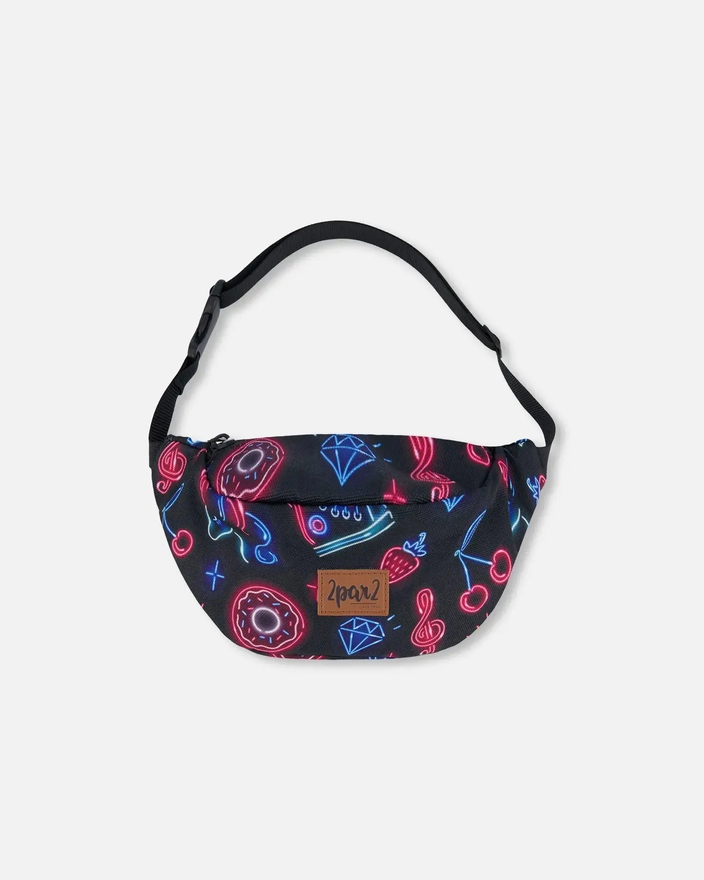 Printed Fanny Pack Black And Blue And Pink Items