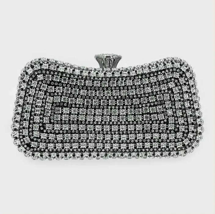 "Alina" Rhinestone Clutch Handbag