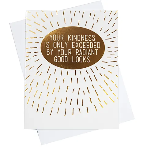 Radiant Good Looks Greeting Card (18098)