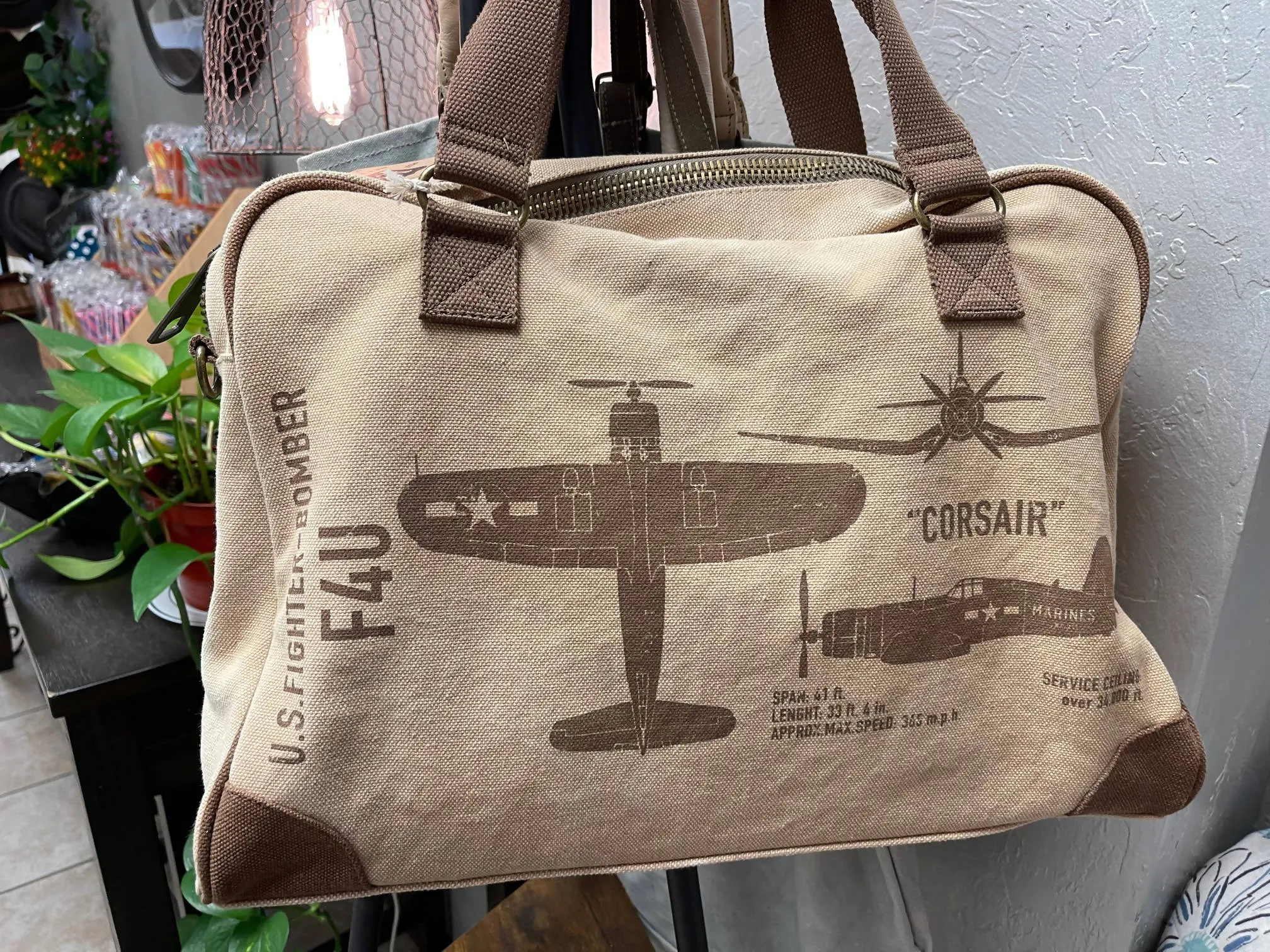 Recycled Military Tents & Tarps Pin Up Bags