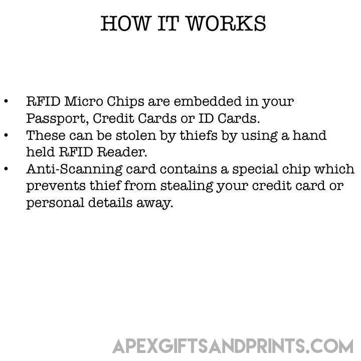 RFID/NFC Anti-Theft Scanning Card