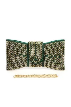 Rhinestone Bowtie Iconic Clutch Bag