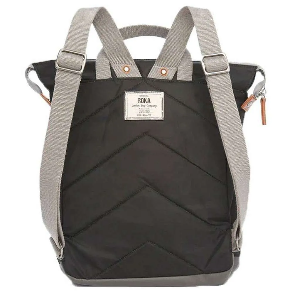 Roka Bantry B Medium Sustainable Nylon Backpack - Black