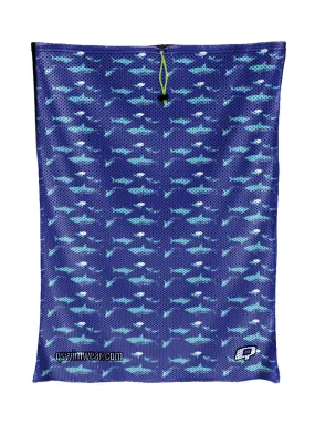 Shark Blue Mesh Bag