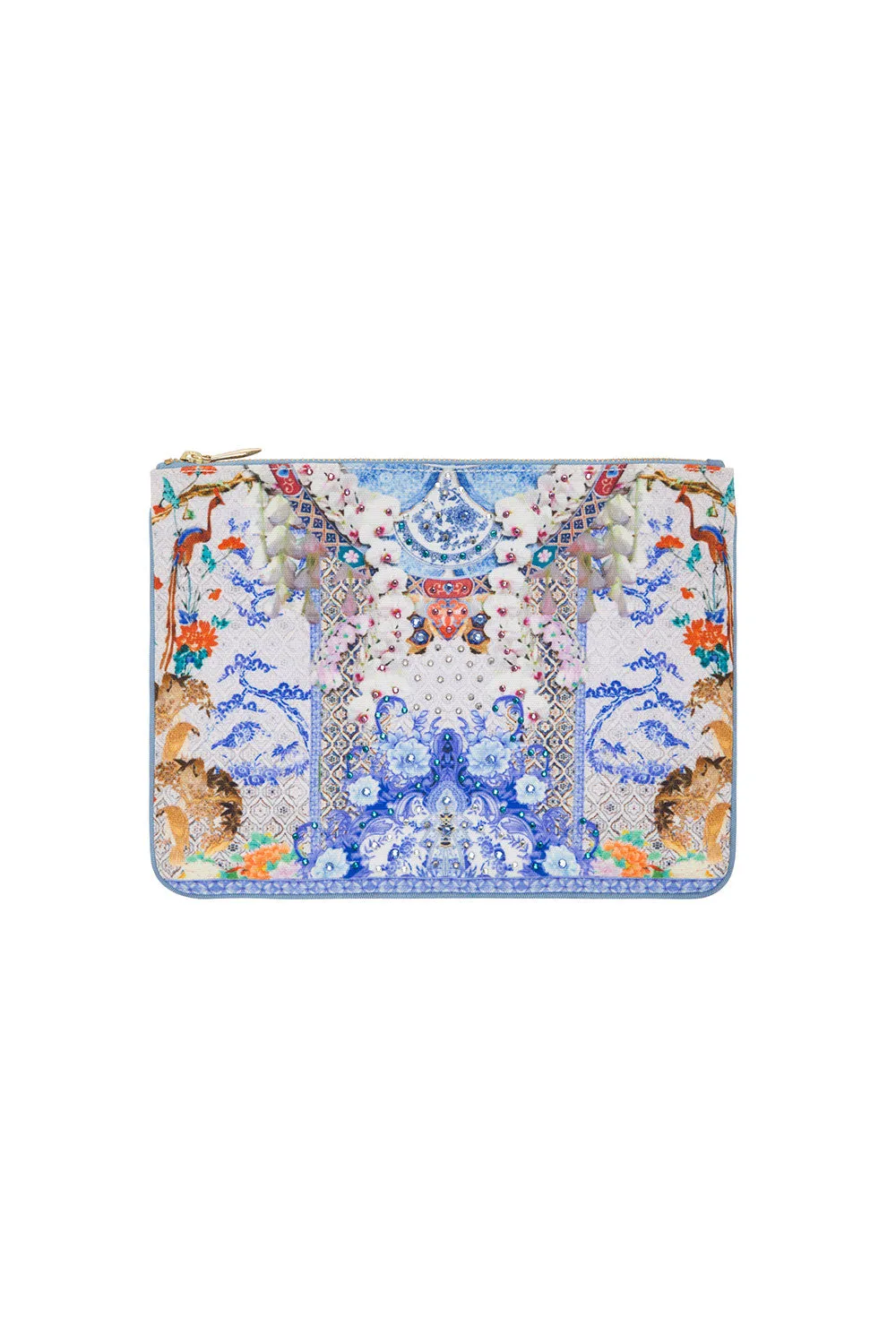 SMALL CANVAS CLUTCH GEISHA GATEWAYS