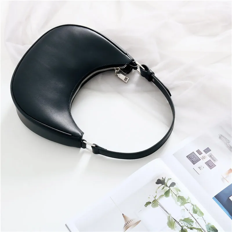 Small Moon leather shoulder bag