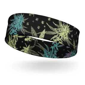 Sports Quick Dry Headband Marijuana Plant Quick Dry Yoga Headband