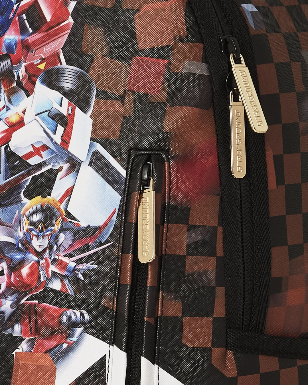 Sprayground Transformers Checkered Backpack