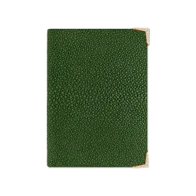 StingHD Diamond-Encrusted Rose Gold & Green Stingray Leather Wallet