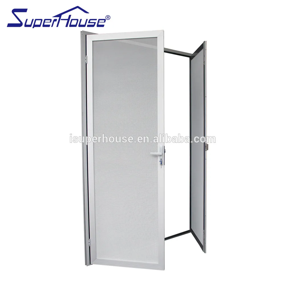 Suerhouse Australia standard AS2047,AS/NZ1288 certificate exterior security screen door|stainless steel anti theft door