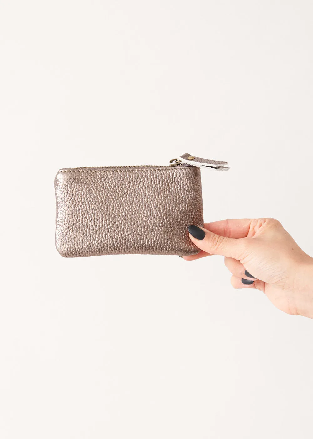 SUKI LEATHER PURSE - BRONZE