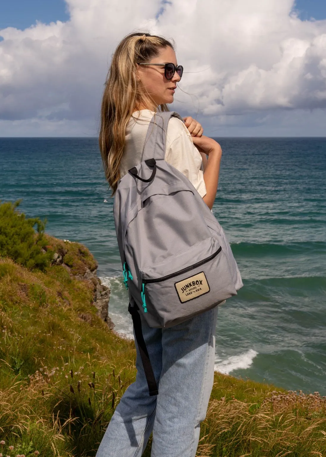 'The Classic' Recycled Backpack in Grey