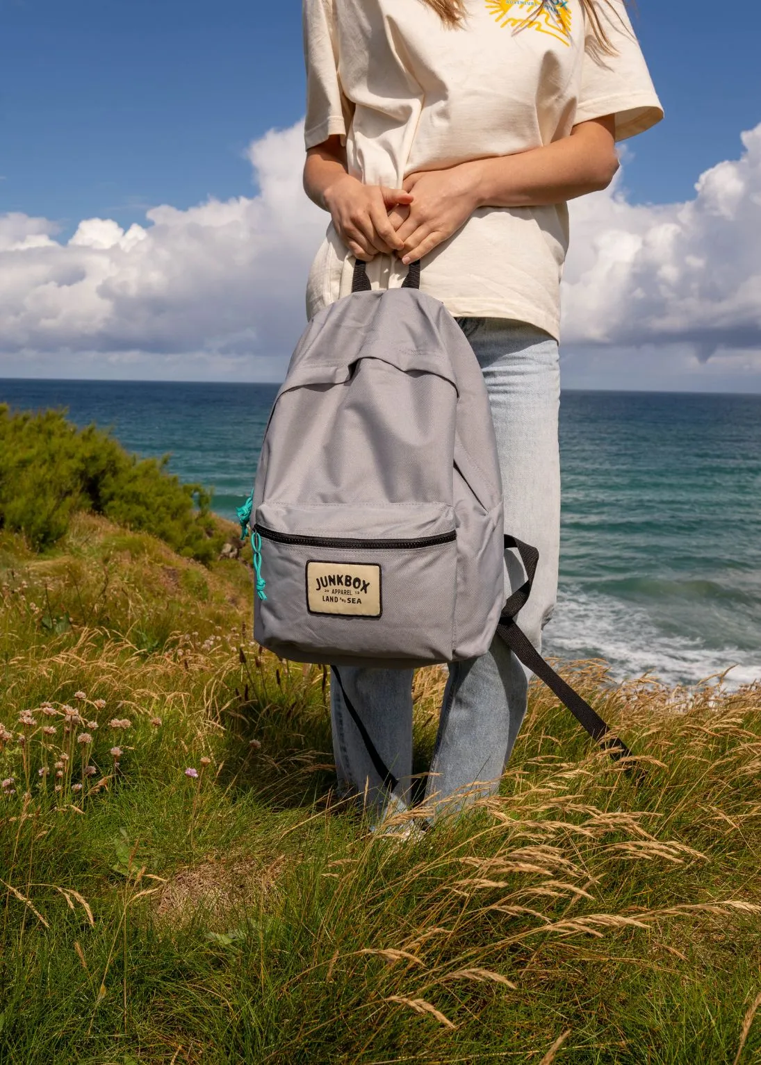 'The Classic' Recycled Backpack in Grey