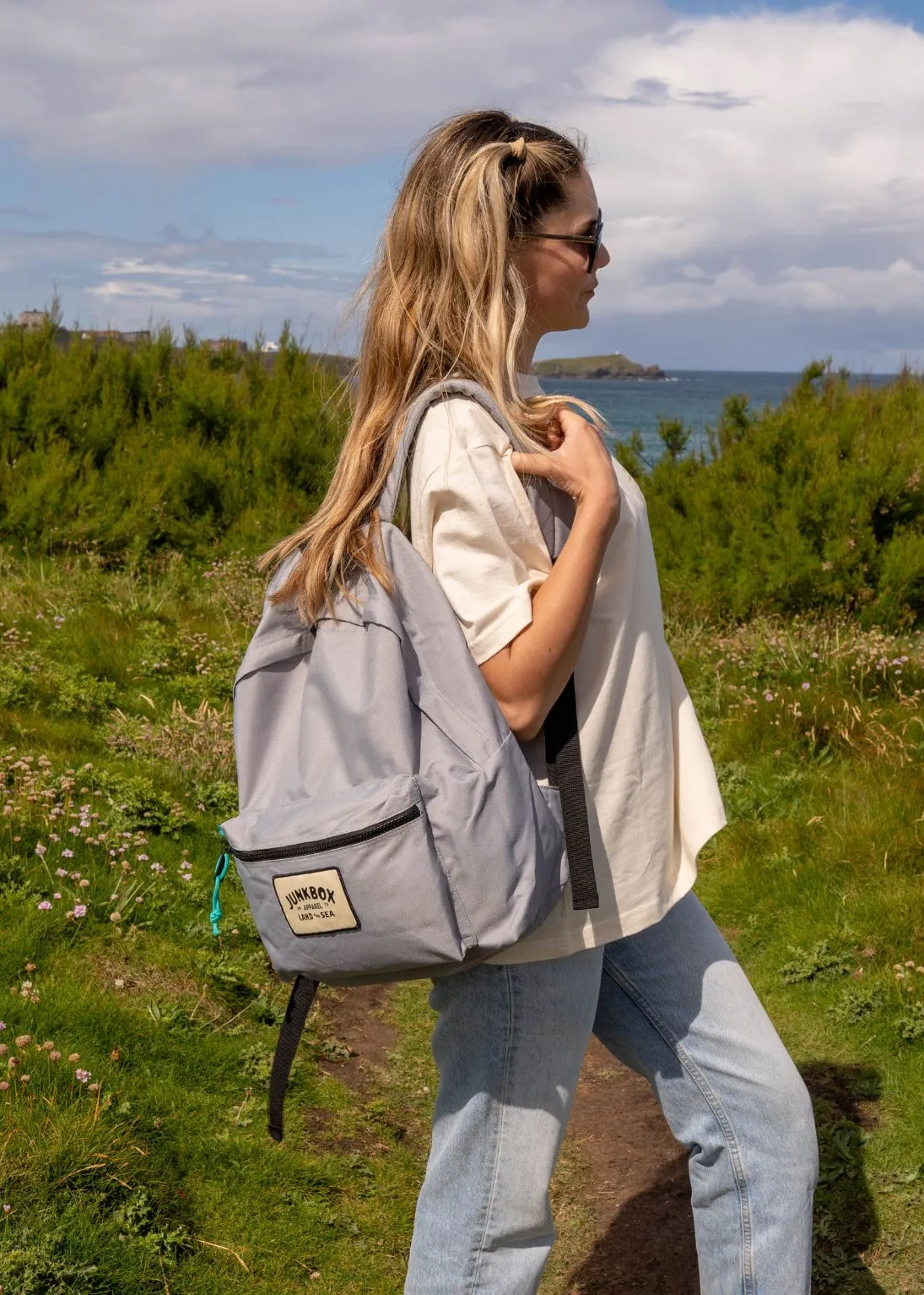 'The Classic' Recycled Backpack in Grey