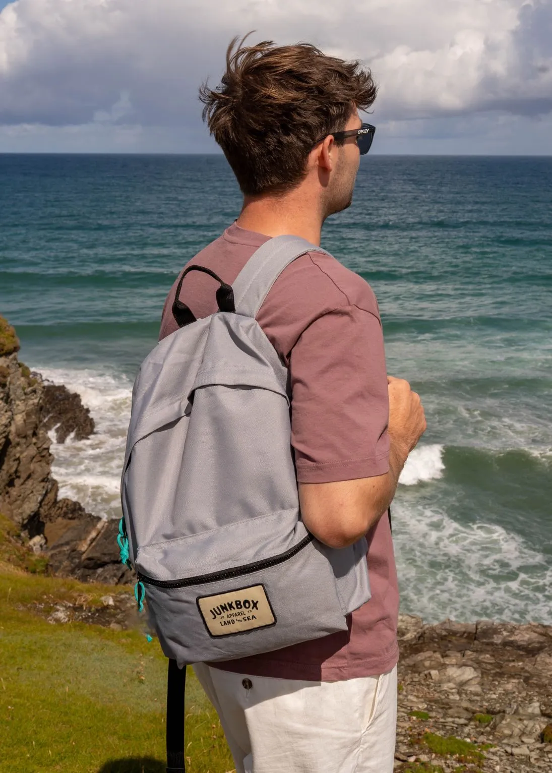 'The Classic' Recycled Backpack in Grey