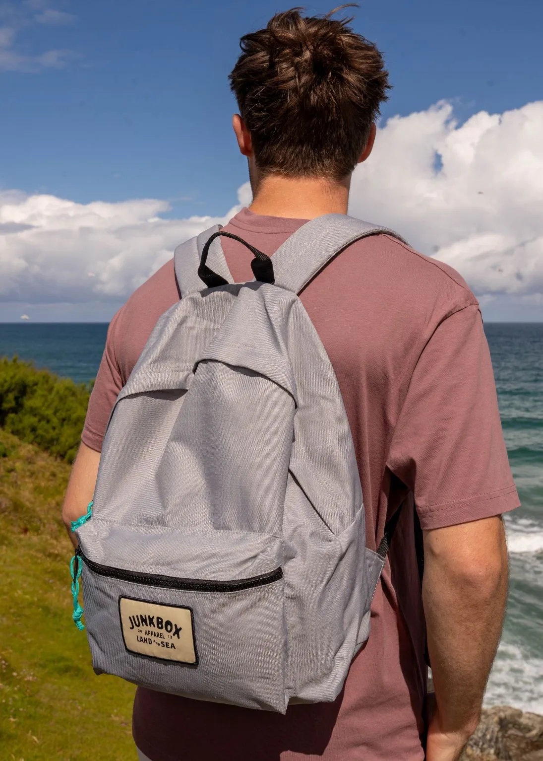 'The Classic' Recycled Backpack in Grey