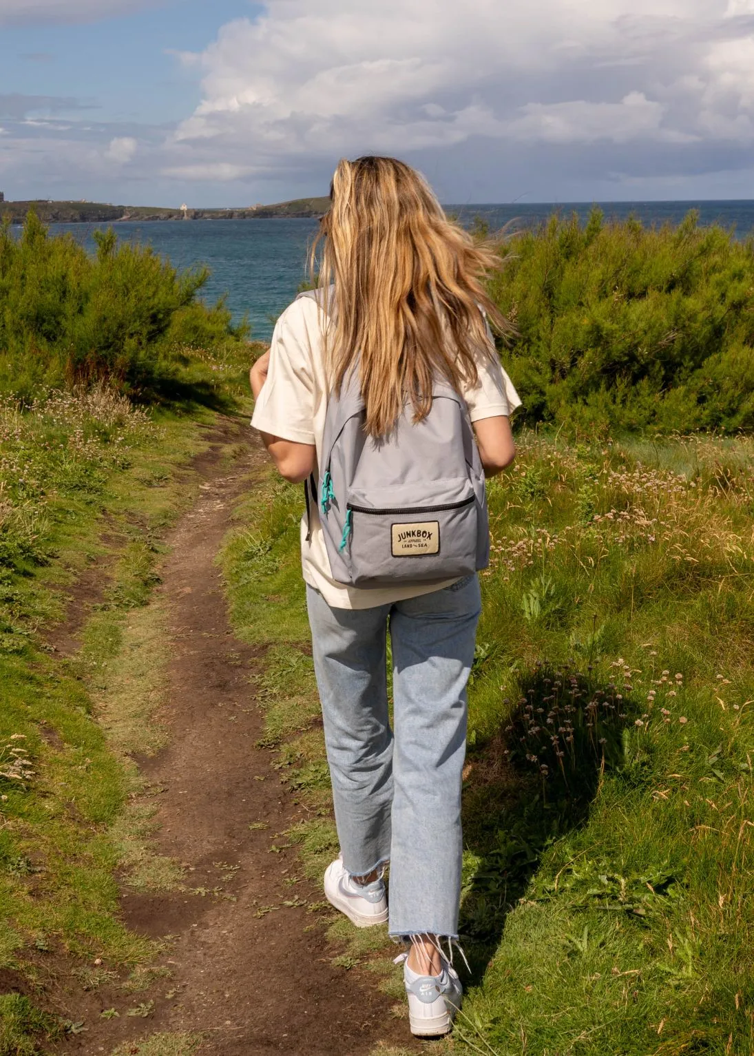 'The Classic' Recycled Backpack in Grey