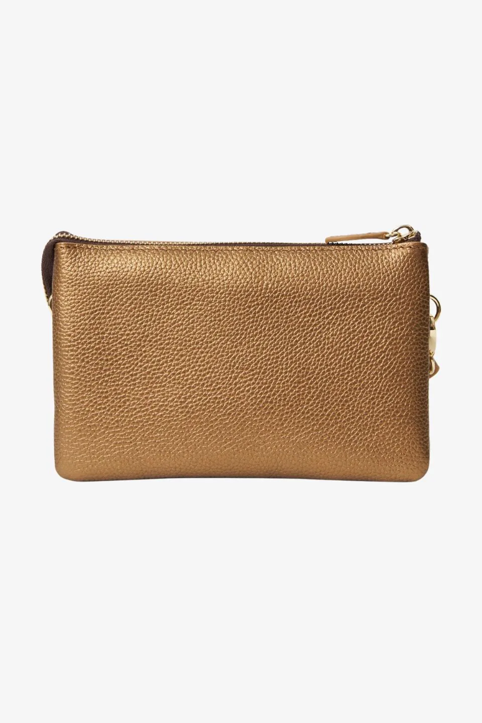 Tilly Brushed Bronze Leather Crossbody Bag