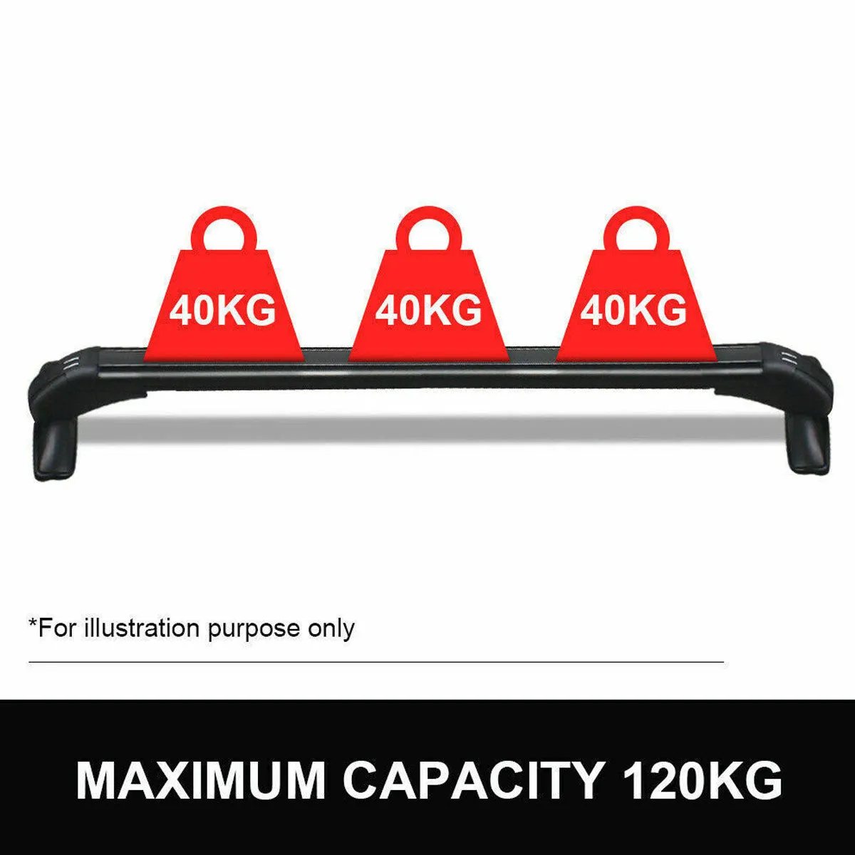 Universal Car Roof Racks Carrier Adjustable Cross Bars Aluminium Alloy Lockable